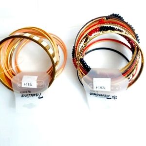 Tamina Women's Set of 2 Band Rings Bangle